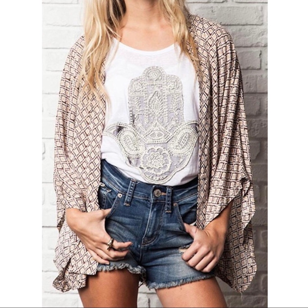 Umgee Boho Babe Tribal Batwing Cardi S/M